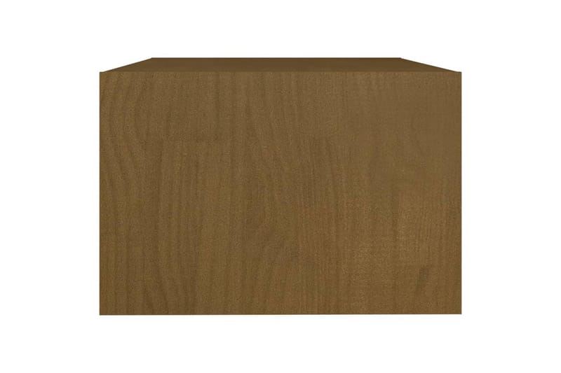 Salongbord 75x50x33,5 cm heltre furu honningbrun - Brun - Sofabord
