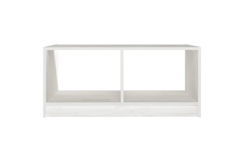 Salongbord 75x50x33,5 cm heltre furu hvit - Hvit - Møbler - Bord - Sofabord