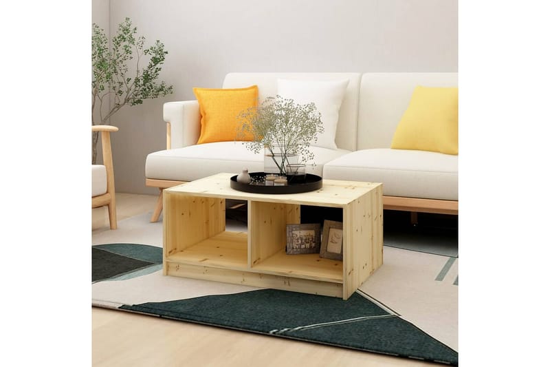 Salongbord 75x50x33,5 cm heltre gran - Brun - Møbler - Bord - Sofabord