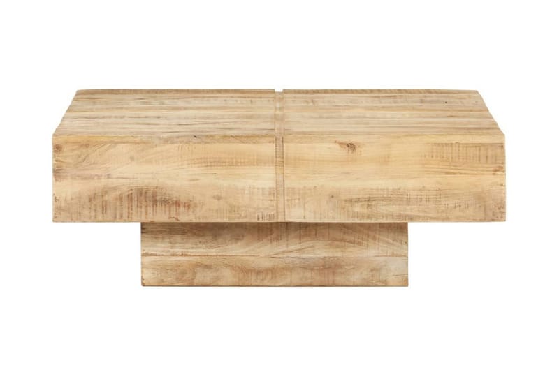 Salongbord 80x80x28 cm heltre mango - Brun - Møbler - Bord - Sofabord