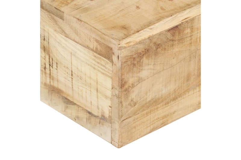 Salongbord 80x80x28 cm heltre mango - Brun - Møbler - Bord - Sofabord