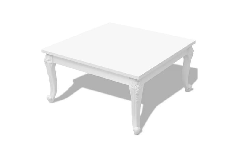 Salongbord 80x80x42 cm høyglans hvit - Hvit Høyglans - Møbler - Bord - Sofabord