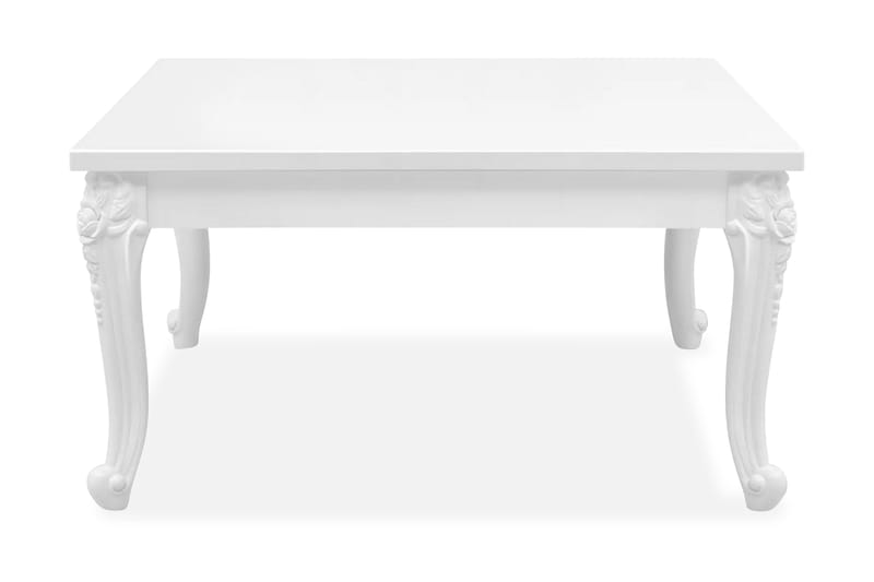 Salongbord 80x80x42 cm høyglans hvit - Hvit Høyglans - Møbler - Bord - Sofabord