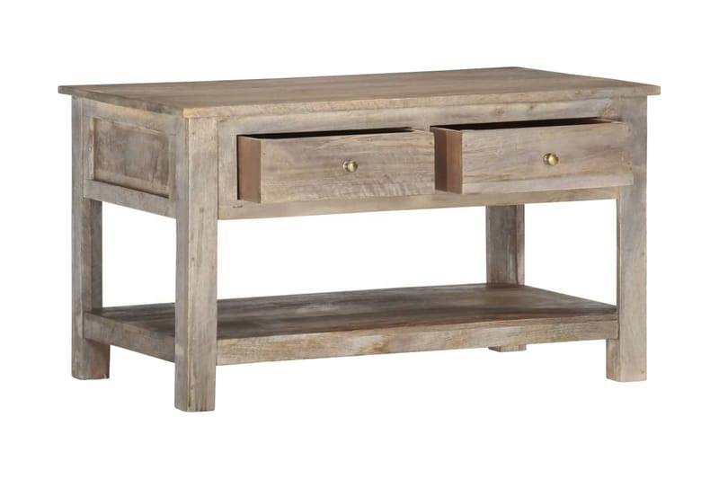 Salongbord 82x52x47 cm heltre mango - Grå - Møbler - Bord - Sofabord