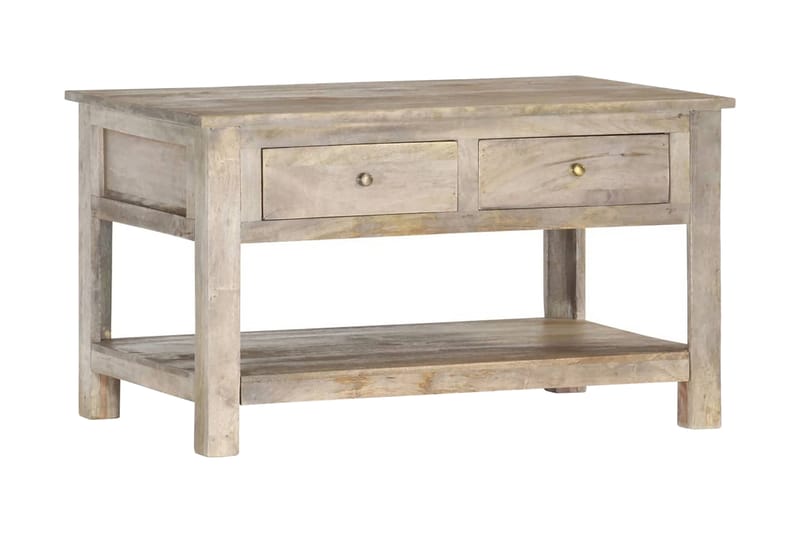 Salongbord 82x52x47 cm heltre mango - Grå - Møbler - Bord - Sofabord
