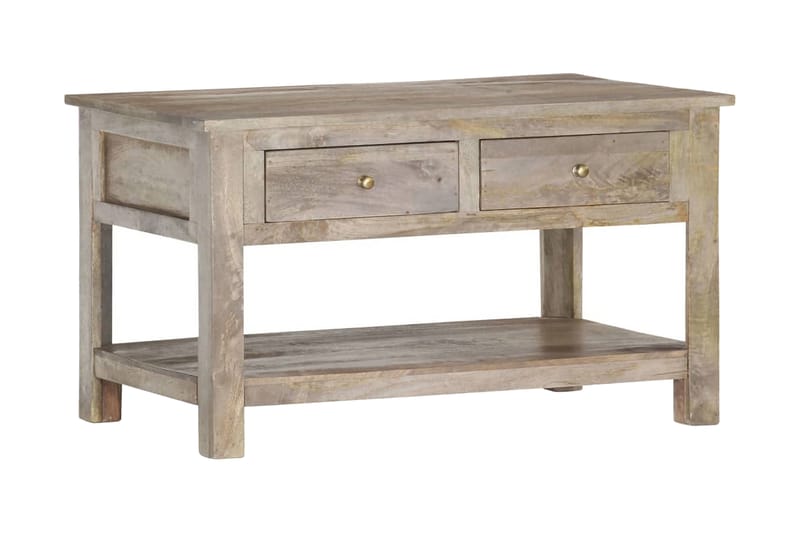 Salongbord 82x52x47 cm heltre mango - Grå - Møbler - Bord - Sofabord