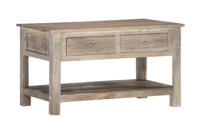 Salongbord 82x52x47 cm heltre mango - Grå - Møbler - Bord - Sofabord