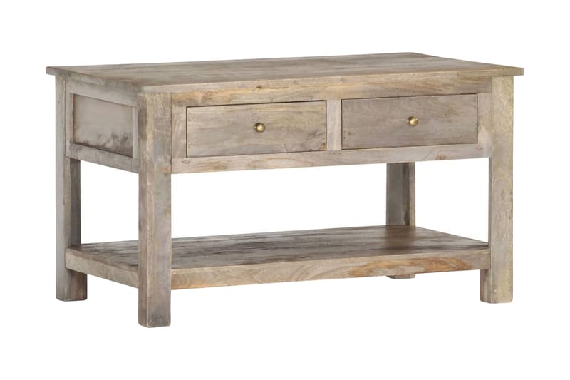 Salongbord 82x52x47 cm heltre mango - Grå - Møbler - Bord - Sofabord