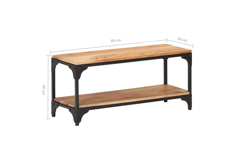 Salongbord 90x30x40 cm heltre akasie - Brun - Møbler - Bord - Sofabord