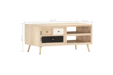 Salongbord 90x45x40 cm heltre mango - Møbler - Bord - Sofabord