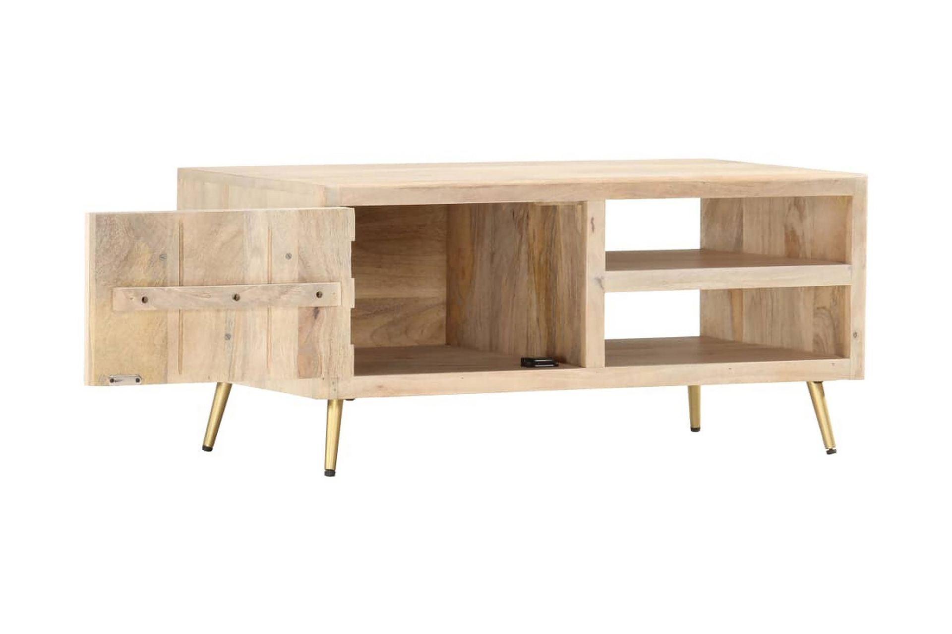 Salongbord 90x45x40 cm heltre mango - Møbler - Bord - Sofabord