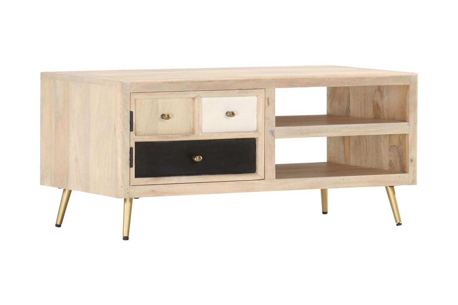 Salongbord 90x45x40 cm heltre mango - Møbler - Bord - Sofabord