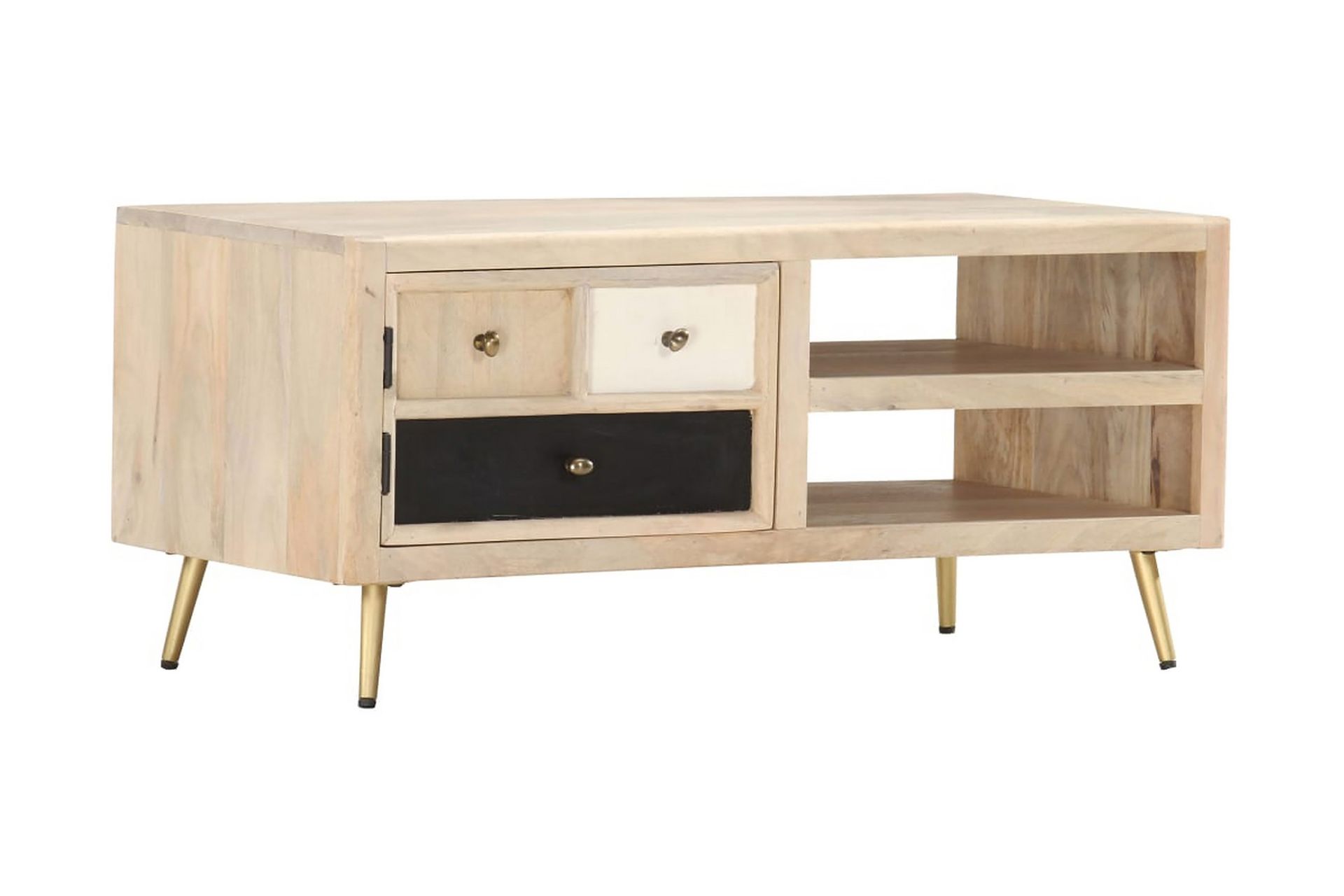 Salongbord 90x45x40 cm heltre mango - Møbler - Bord - Sofabord