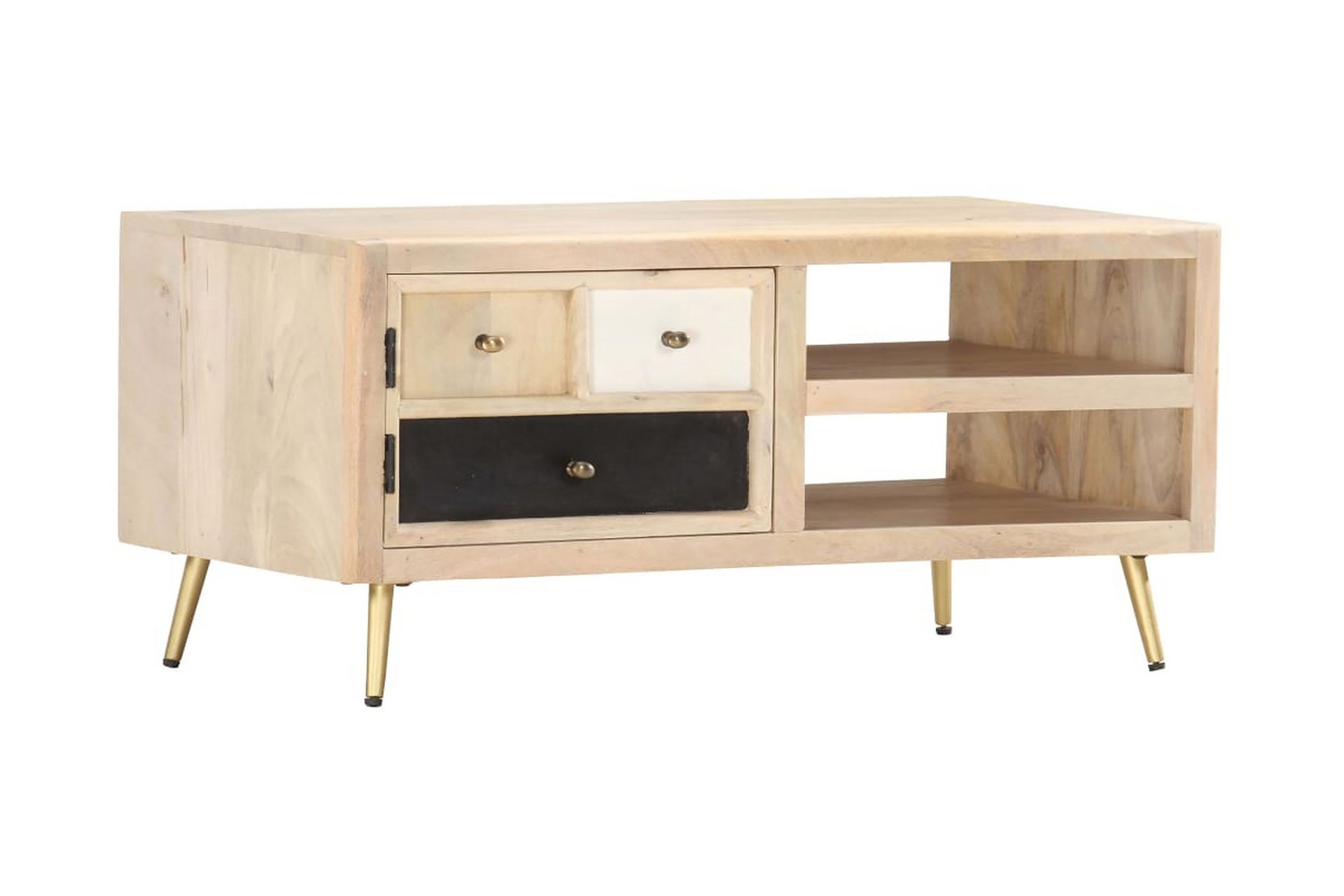 Salongbord 90x45x40 cm heltre mango - Møbler - Bord - Sofabord