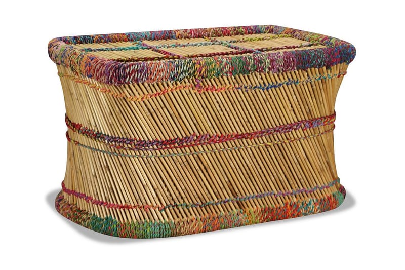Salongbord bambus med Chindidetaljer flerfarget - Multi - Sofabord