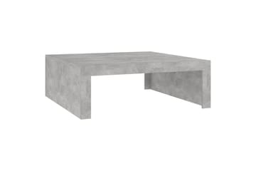 Salongbord betonggrå 100x100x35 cm sponplate - Grå - Møbler - Bord - Sofabord