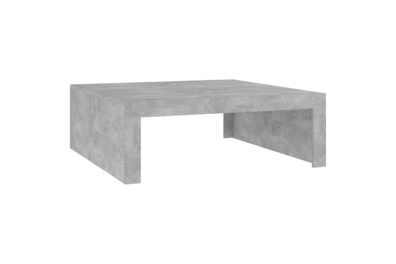 Salongbord betonggrå 100x100x35 cm sponplate - Grå - Møbler - Bord - Sofabord