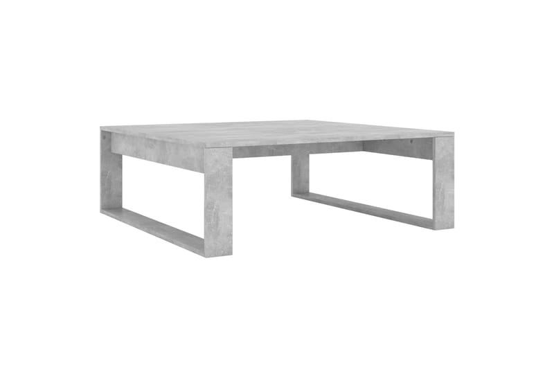 Salongbord betonggrå 100x100x35 cm sponplate - Grå - Møbler - Bord - Sofabord