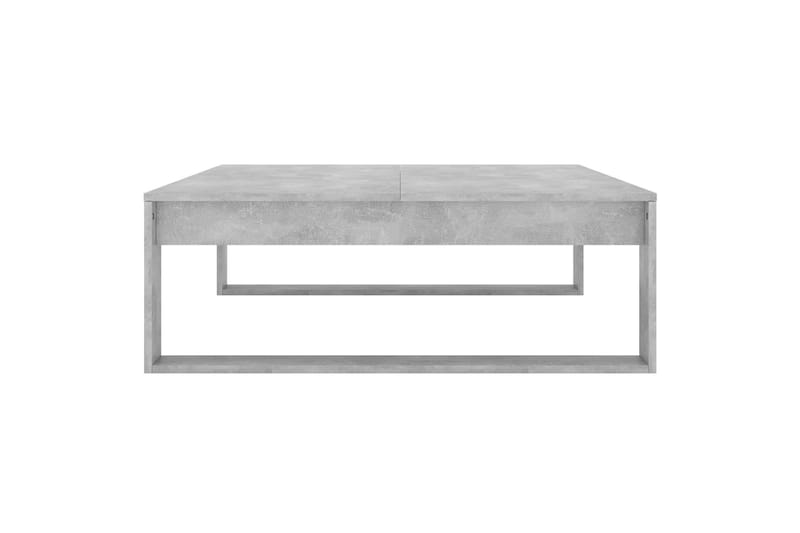 Salongbord betonggrå 100x100x35 cm sponplate - Grå - Sofabord