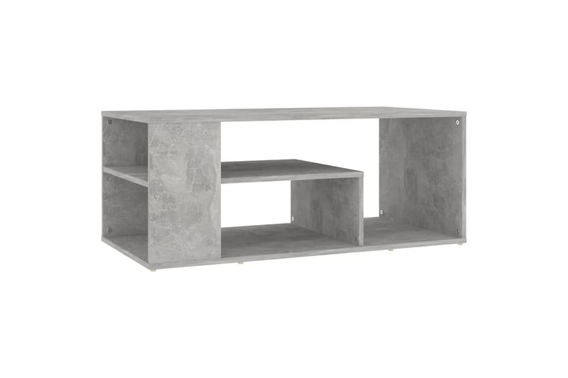 Salongbord betonggrå 100x50x40 cm sponplate - Grå - Møbler - Bord - Sofabord