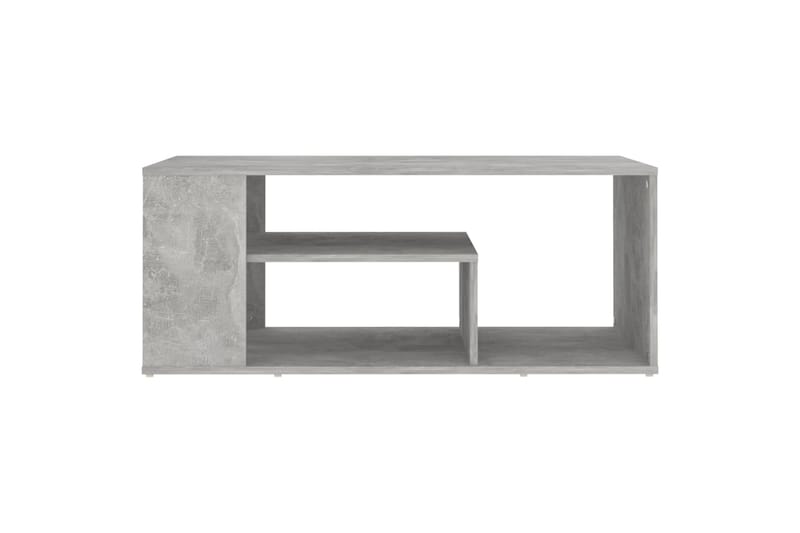 Salongbord betonggrå 100x50x40 cm sponplate - Grå - Sofabord