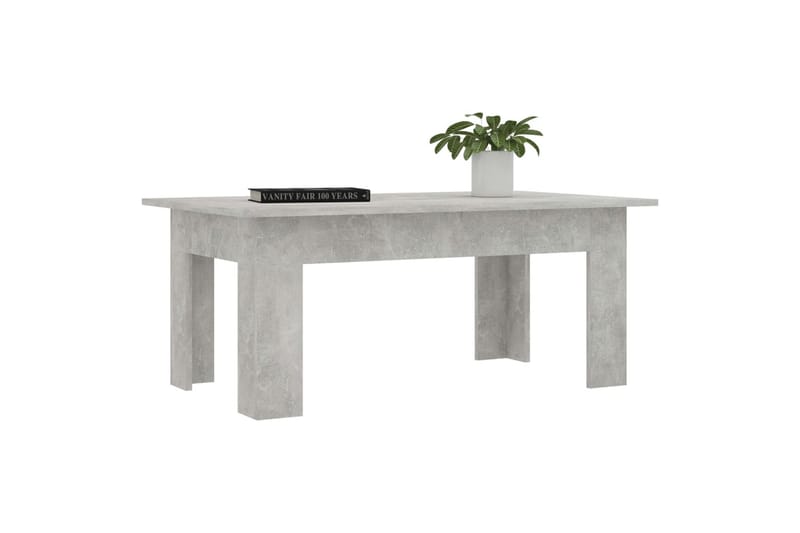 Salongbord betonggrå 100x60x42 cm sponplate - Møbler - Bord - Sofabord