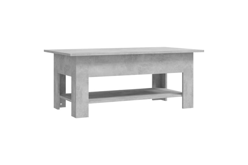 Salongbord betonggrå 102x55x42 cm sponplate - Grå - Møbler - Bord - Sofabord