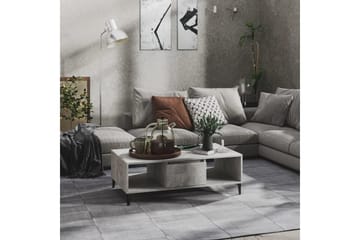 Salongbord betonggrå 103,5x60x35 cm sponplate - Grå - Møbler - Bord - Sofabord