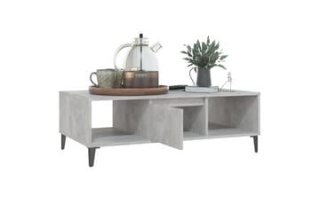 Salongbord betonggrå 103,5x60x35 cm sponplate - Grå - Møbler - Bord - Sofabord