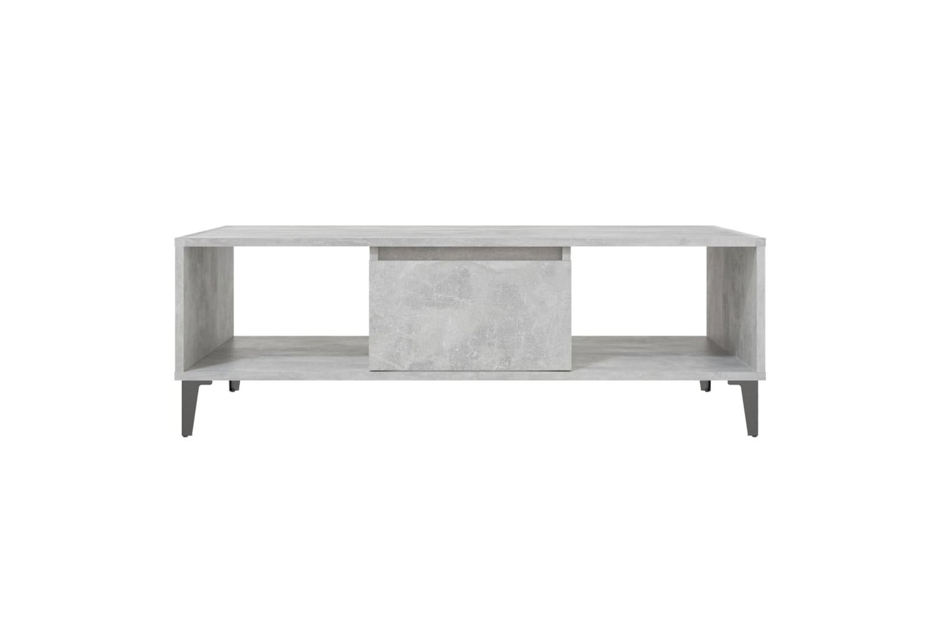 Salongbord betonggrå 103,5x60x35 cm sponplate - Grå - Møbler - Bord - Sofabord