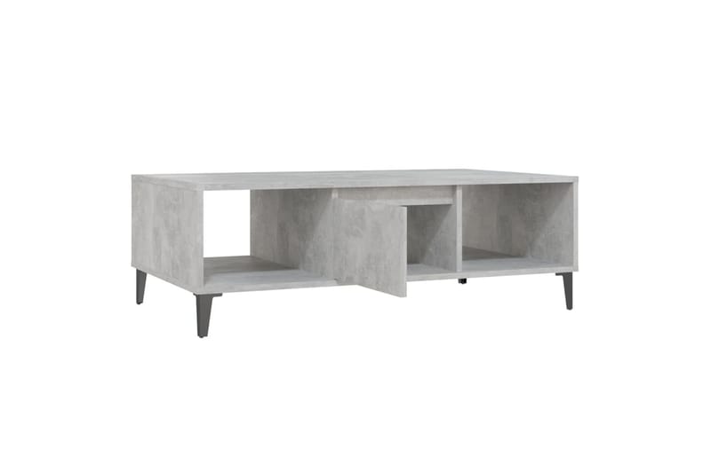 Salongbord betonggrå 103,5x60x35 cm sponplate - Grå - Møbler - Bord - Sofabord