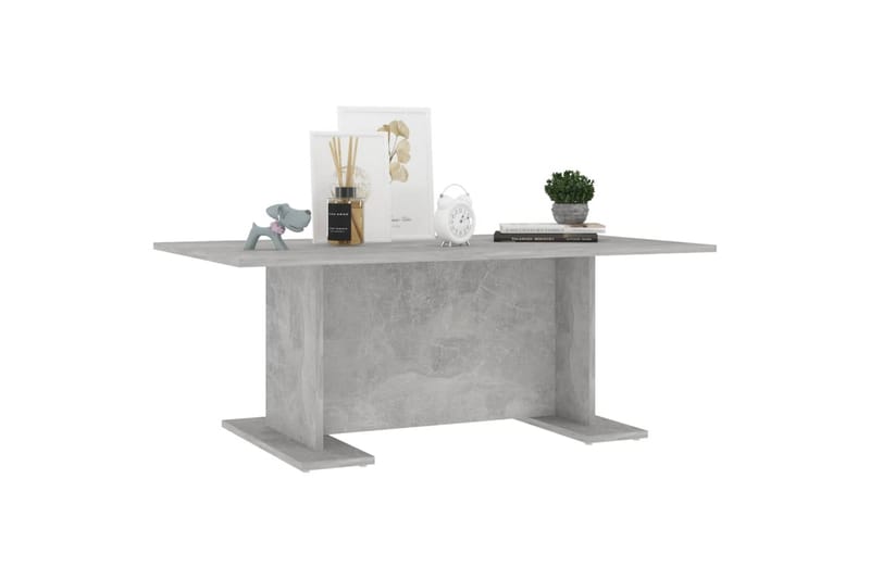 Salongbord betonggrå 103,5x60x40 cm sponplate - Grå - Møbler - Bord - Sofabord