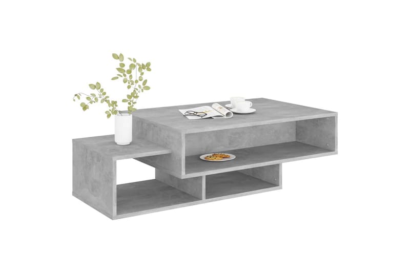 Salongbord betonggrå 105x55x32 cm sponplate - Grå - Møbler - Bord - Sofabord