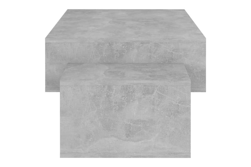 Salongbord betonggrå 105x55x32 cm sponplate - Grå - Sofabord