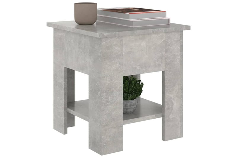 Salongbord betonggrå 40x40x42 cm konstruert tre - Grå - Møbler - Bord - Sofabord