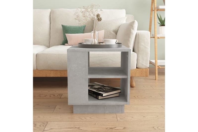 Salongbord betonggrå 40x40x43 cm konstruert tre - Grå - Møbler - Bord - Sofabord