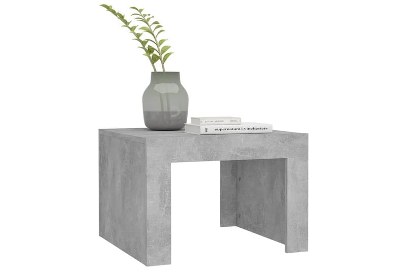 Salongbord betonggrå 50x50x35 cm sponplate - Grå - Møbler - Bord - Sofabord