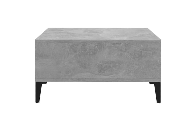 Salongbord betonggrå 60x60x30 cm sponplate - Grå - Sofabord