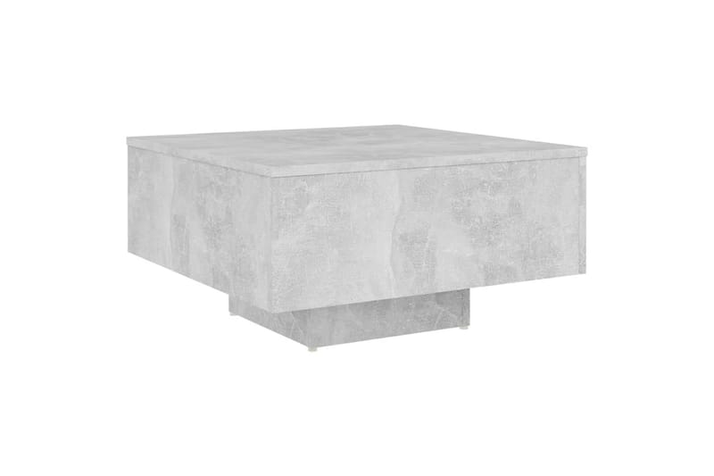 Salongbord betonggrå 60x60x31,5 cm sponplate - Grå - Møbler - Bord - Sofabord