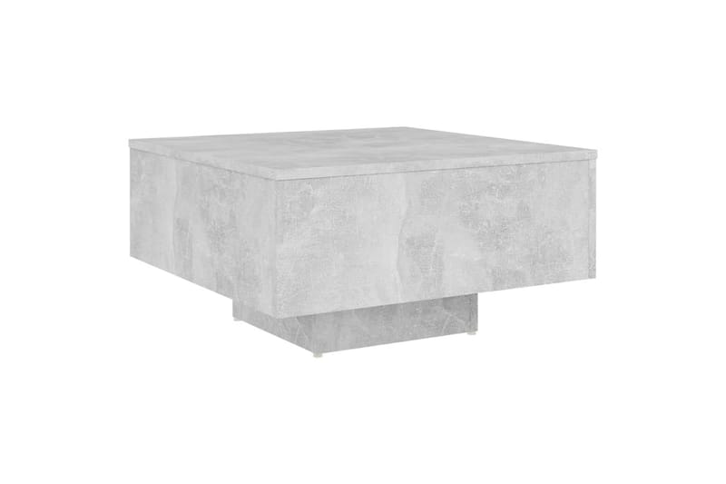 Salongbord betonggrå 60x60x31,5 cm sponplate - Grå - Sofabord