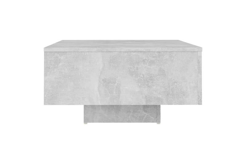 Salongbord betonggrå 60x60x31,5 cm sponplate - Grå - Sofabord