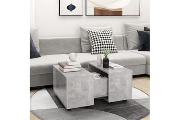 Salongbord betonggrå 60x60x38 cm sponplate - Grå - Møbler - Bord - Sofabord