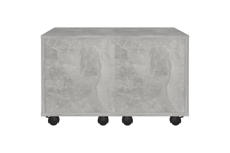 Salongbord betonggrå 60x60x38 cm sponplate - Grå - Sofabord