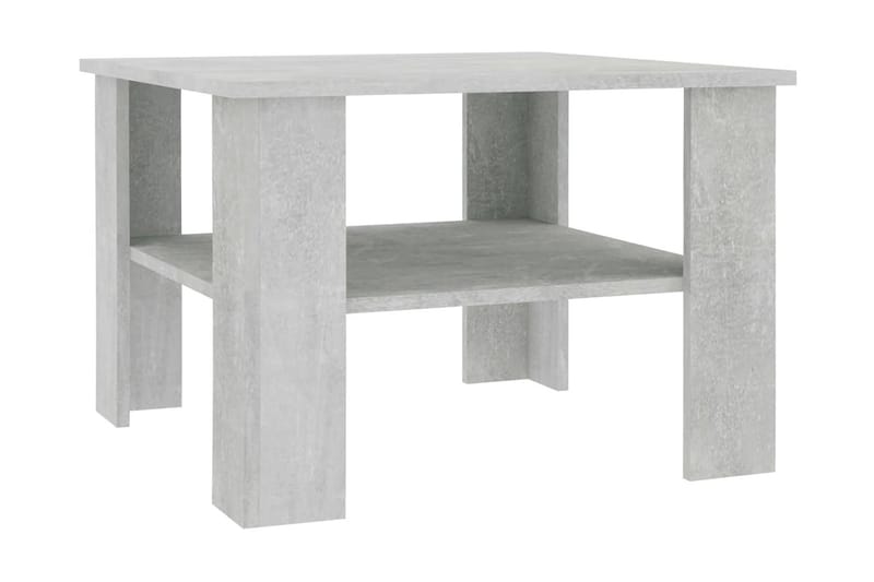 Salongbord betonggrå 60x60x42 cm sponplate - Grå - Sofabord
