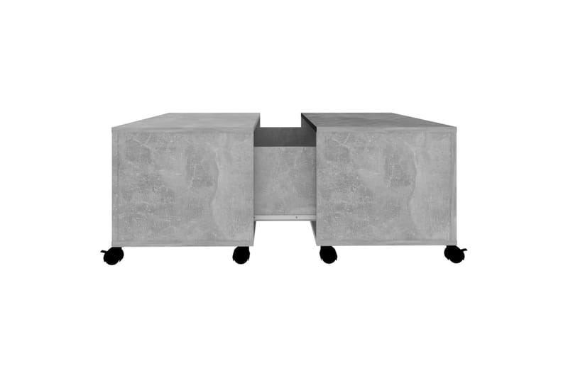 Salongbord betonggrå 75x75x38 cm sponplate - Grå - Møbler - Bord - Sofabord