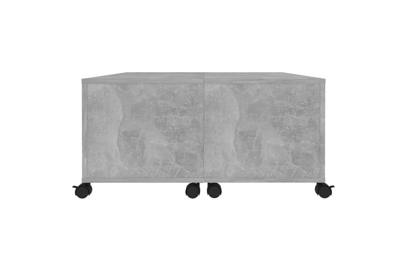 Salongbord betonggrå 75x75x38 cm sponplate - Grå - Møbler - Bord - Sofabord