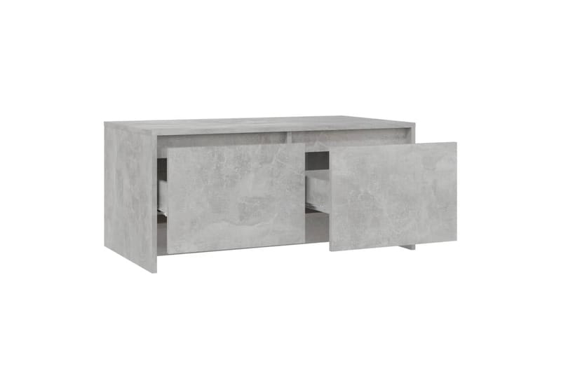 Salongbord betonggrå 90x50x41,5 cm sponplate - Grå - Sofabord
