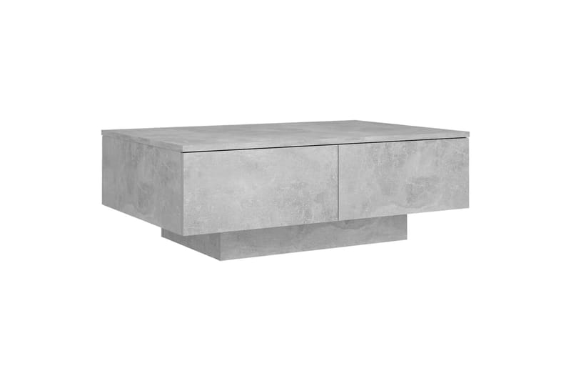Salongbord betonggrå 90x60x31 cm sponplate - Grå - Sofabord