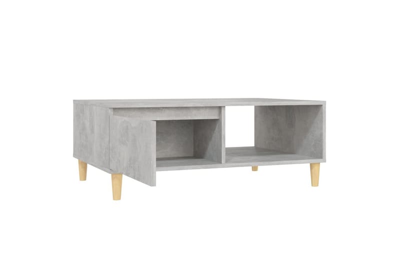 Salongbord betonggrå 90x60x35 cm sponplate - Grå - Sofabord