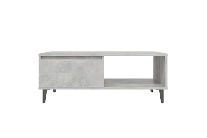 Salongbord betonggrå 90x60x35 cm sponplate - Grå - Sofabord